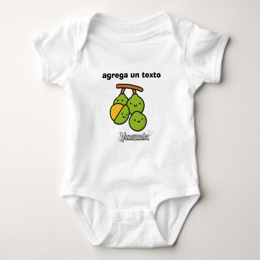 Cute Venezuelan Fruits • Camiseta & Body para Bebé ベビーボディスーツ (正面)