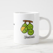 Cute Venezuelan Fruits • Mamones Kawii ジャンボコーヒーマグカップ (右)