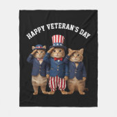 Cute Veteran's Day Fleece Blanket フリースブランケット (正面)