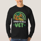 Cute Veterinarian Cat Vet Tech St Patrick s Day Tシャツ (正面)