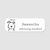 Cute Veterinary Assistant 名札 (正面)