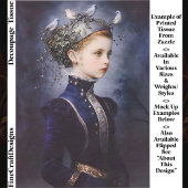  Cute Victorian Girl, Ivy & Birds FF5R Decoupage 薄葉紙