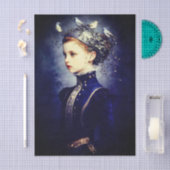  Cute Victorian Girl, Ivy & Birds FF6L Decoupage 薄葉紙 (クラフト)