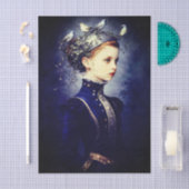  Cute Victorian Girl, Ivy & Birds FF6R Decoupage 薄葉紙 (クラフト)