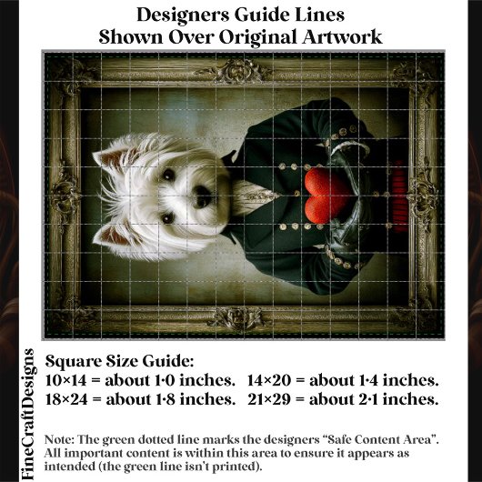 Cute Victorian Westie Dog, Red Heart ES9 Decoupage 薄葉紙