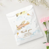 Cute Vintage Aviator Airplane Baby Shower フェイバーバッグ (封をした状態)
