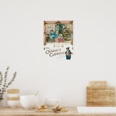 Cute Vintage Cats ポスター (キッチン)