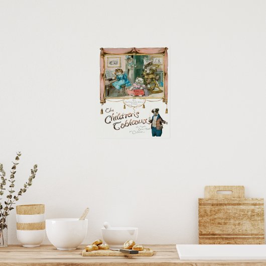 Cute Vintage Cats ポスター (キッチン)