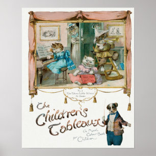Cute Vintage Cats ポスター