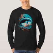 Cute Vintage Dolphin Animal  Dolphin Tシャツ (正面)