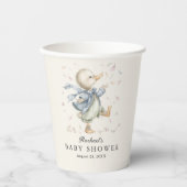 Cute Vintage Duck Storybook Baby Shower  紙コップ (正面)