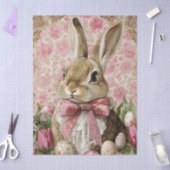 Cute Vintage Easter Bunny Decoupage 薄葉紙 (クラフト)