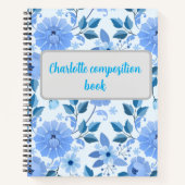Cute vintage floral notebook  ノートブック (正面)