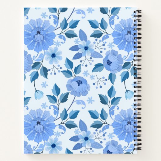 Cute vintage floral notebook  ノートブック (裏面)
