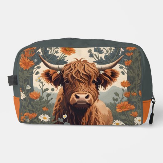 Cute Vintage Highland Cow  ドップキット (正面)