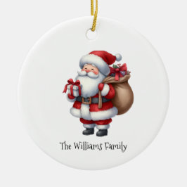 Cute Vintage Santa Claus Christmas  セラミックオーナメント