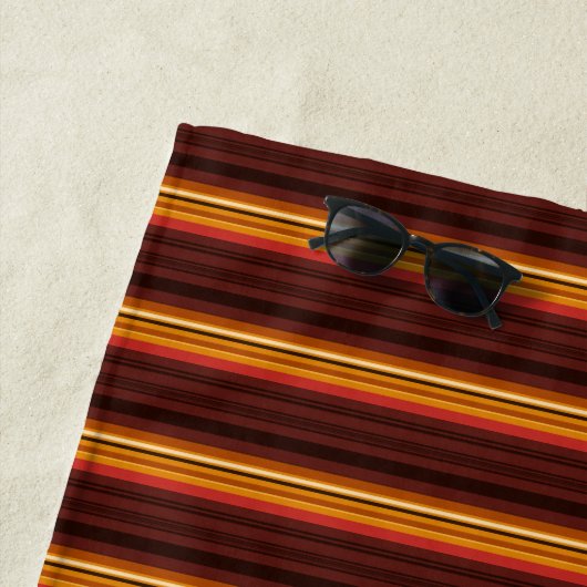 Cute vintage stripes ビーチタオル (インサイチュ)