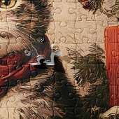 Cute Vintage Victorian Cat 520-Piece ジグソーパズル