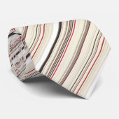 Cute vintage white red stripes ネクタイ (ロール)