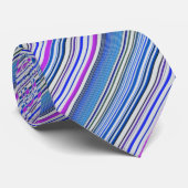 Cute violet blue stripes ネクタイ (ロール)