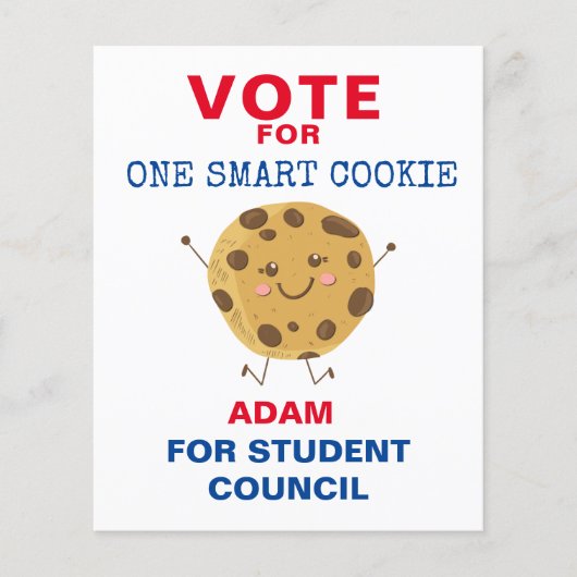 Cute Vote for Class President: 頭が切れる cookie チラシ (正面)