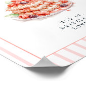 Cute Waffle Bar Bridal shower  ポスター (角)