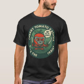 Cute Warrior Cherry Tomato Japanese Theme Tシャツ (正面)