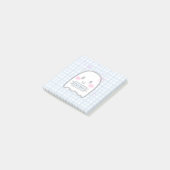 Cute Water Color ガーリー幽霊名ノート ポストイット (アングル)