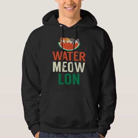 Cute Water Meow Leon Melon With Cats Melon Growers パーカ (正面)