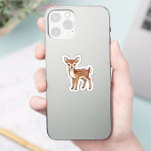 Cute Watercolor Baby Deer Fawn Sticker シール (スマートフォン)