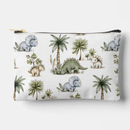 Cute Watercolor Baby Dinosaurs アクセサリーポーチ