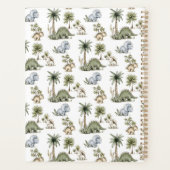 Cute Watercolor Baby Dinosaurs プランナー手帳 (裏面)