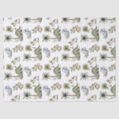 Cute Watercolor Baby Dinosaurs 薄葉紙 (正面)