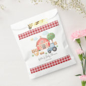 Cute Watercolor Barn Farm Animals Baby Shower  フェイバーバッグ (封をした状態)