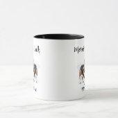 Cute Watercolor Basset Brown Personalize マグカップ (中央)