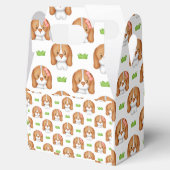 Cute Watercolor Beagle Dog フェイバーボックス (オープン)