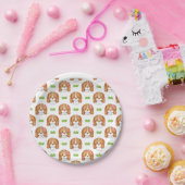 Cute Watercolor Beagle Dog ペーパープレート (パーティー)