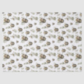 Cute Watercolor Bumblebee Design | Soft Pastel Bee 薄葉紙 (正面)