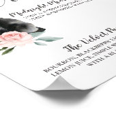 Cute Watercolor Cats Couple's Signature Drinks ポスター (角)