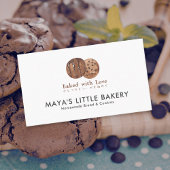 Cute Watercolor Chocolate Cookie 名刺