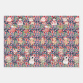 Cute Watercolor Christmas Wrapping Paper | Santa, ラッピングペーパーシート (正面)