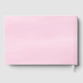 Cute Watercolor Cloud Baby Girl Shower Guest Book ゲストブック (裏面)