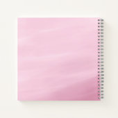 Cute Watercolor Cloud Baby Girl Shower Guest Book ノートブック (裏面)