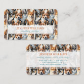 Cute Watercolor Corgi Dog Pattern                  名刺 (正面/裏面)