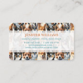 Cute Watercolor Corgi Dog Pattern                  名刺 (裏面)