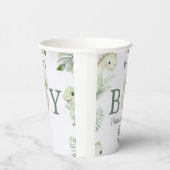 Cute Watercolor Dinosaur 1st Birthday & Baby 紙コップ (右)