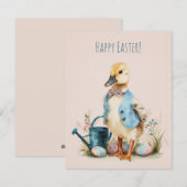 Cute Watercolor Easter Card シーズンカード (正面/裏面)