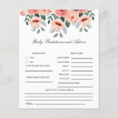 Cute Watercolor Flowers Baby Shower (正面)