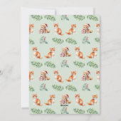 Cute Watercolor Ginger Kitten Custom Christmas シーズンカード (裏面)