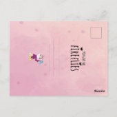 Cute Watercolor Giraffe ポストカード (裏面)